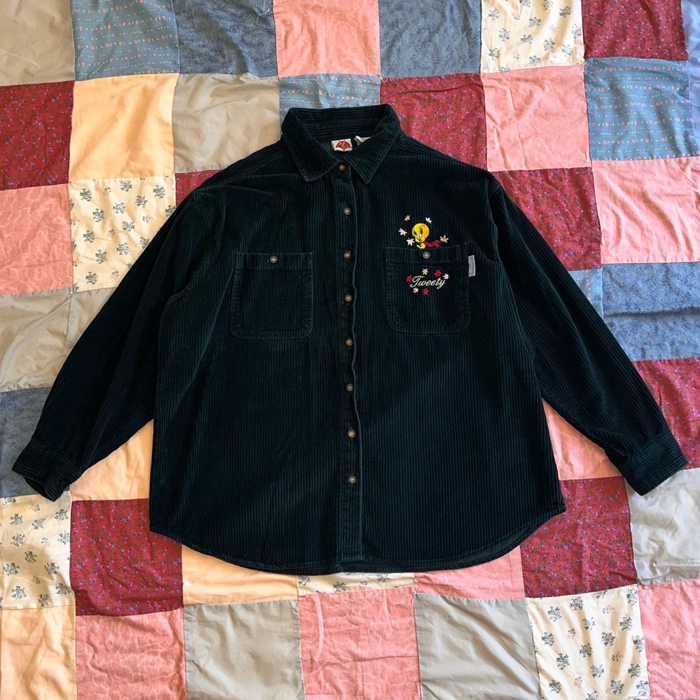 Tweety bird corduroy Button-Up